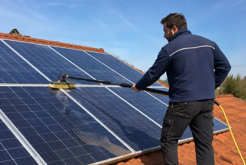 Nettoyage et entretien de panneaux solaires à Roncq